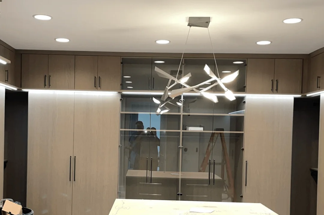 Sculptural lighting from Bay Valley Electric project archive